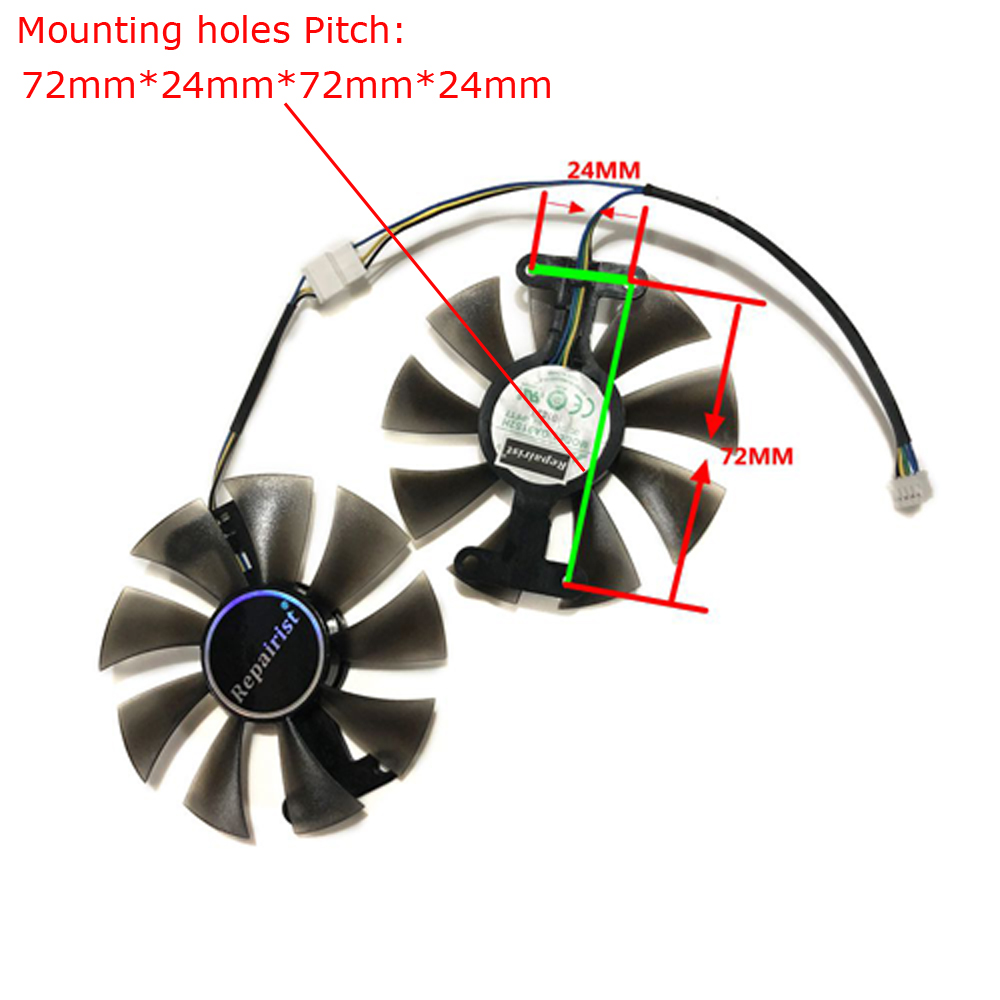 2Pcs/Set,Video Card Fan,85MM D - Rx 580 8Gb 2048Sp Gpu review and price